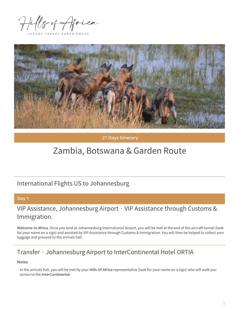 Zambia, Botswana & Garden Route