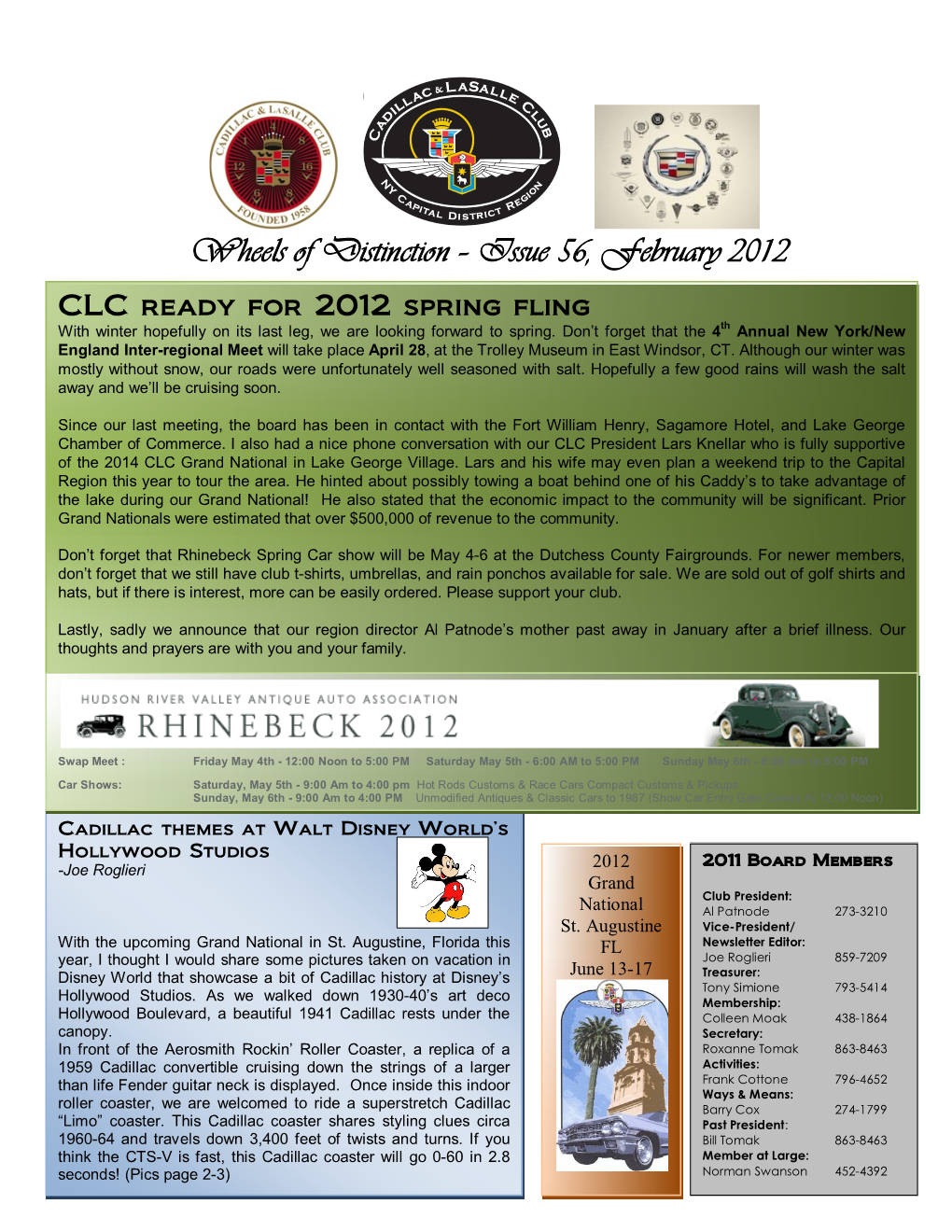 CLC Ready for 2012 Spring Fling with Winter Hopefully on Its Last Leg, We Are Looking Forward to Spring