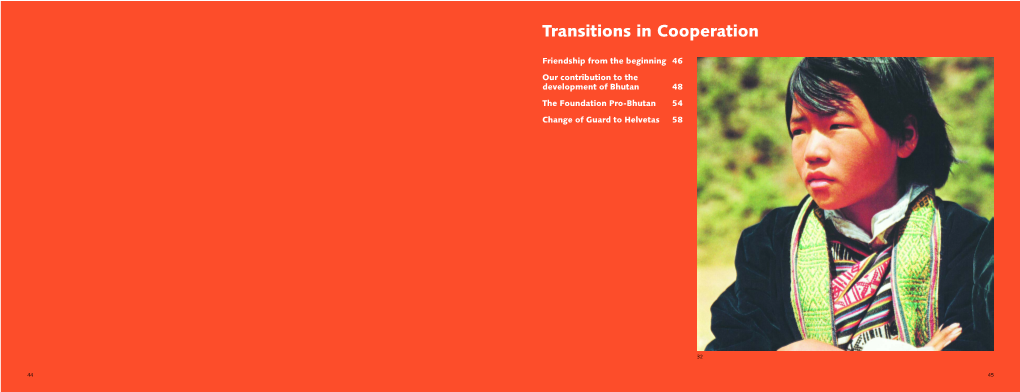 Transitions in Cooperation