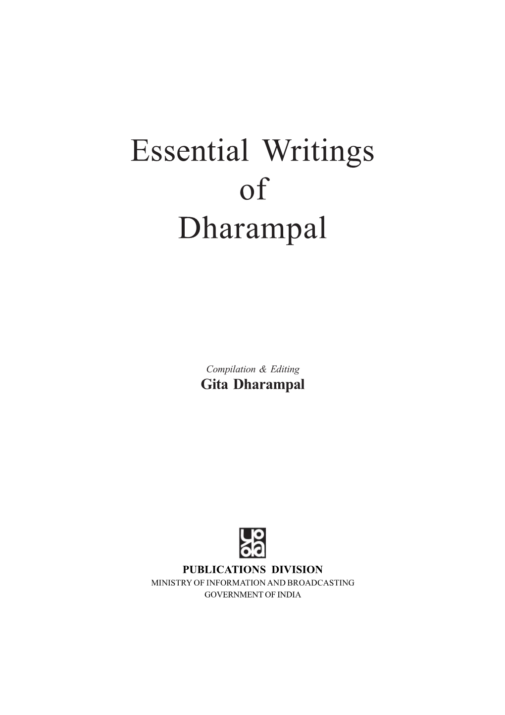 Essential Writings of Dharampal