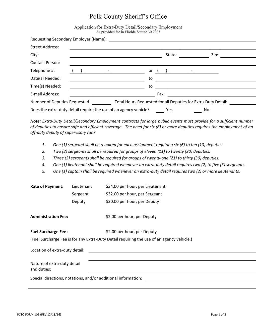 Requesting Secondary Employer (Name)