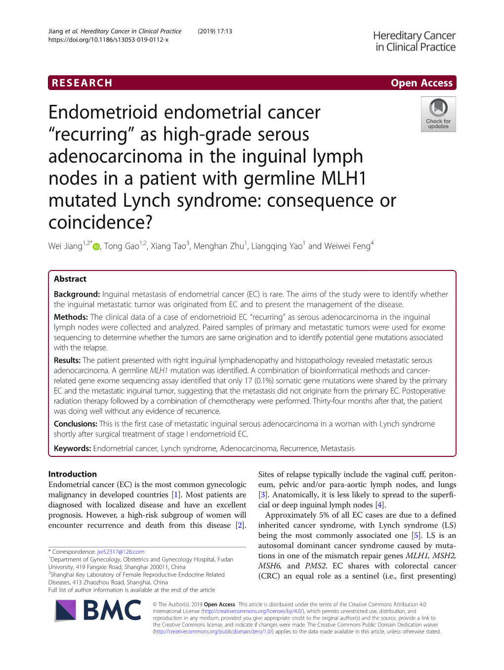 Endometrioid Endometrial Cancer