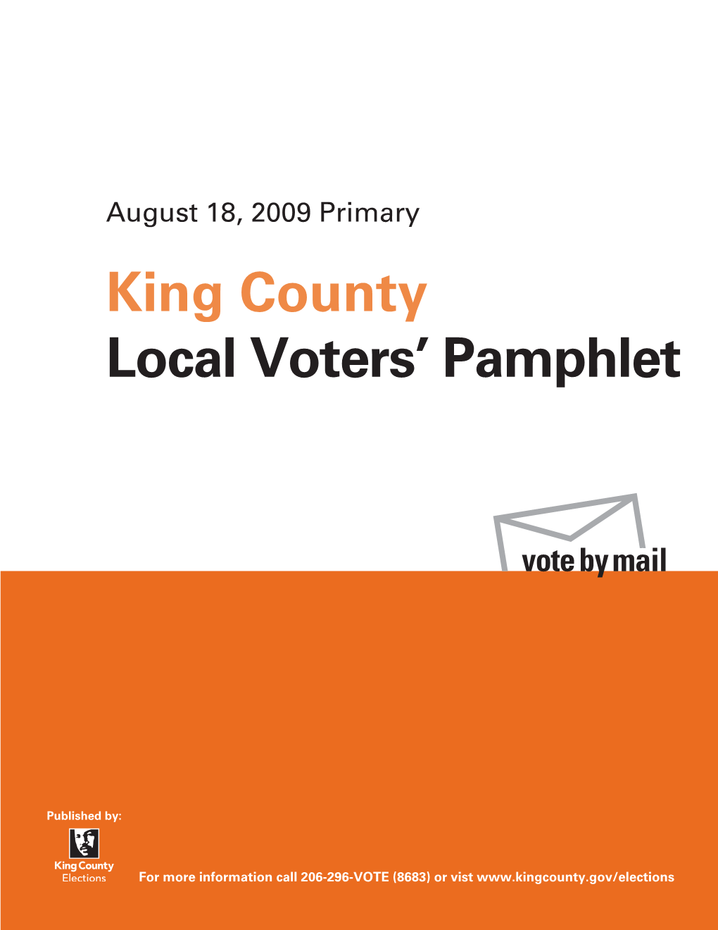 King County Local Voters' Pamphlet