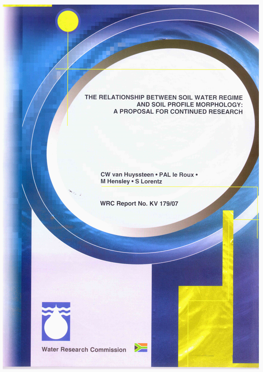 The Relationship Between Soil Water Regime and Soil Profile Morphology: a Proposal for Continued Research