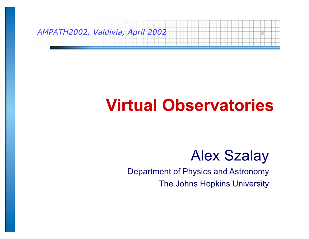 Virtual Observatories