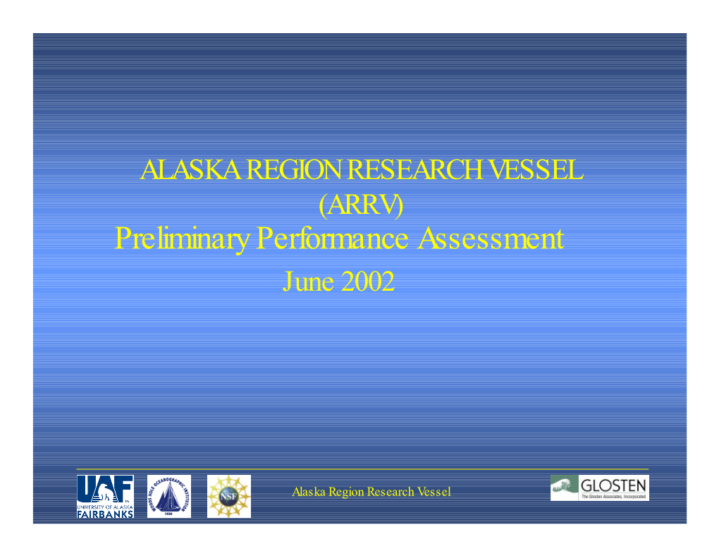 Preliminary Performance Assessment June 2002