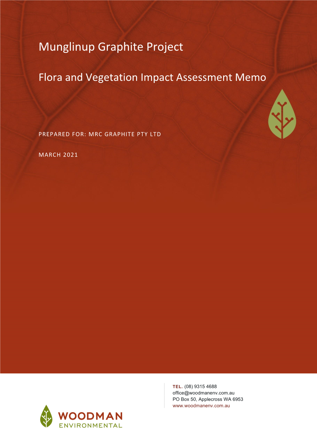 Munglinup Graphite Project Flora and Vegetation Impact Assessment Memo