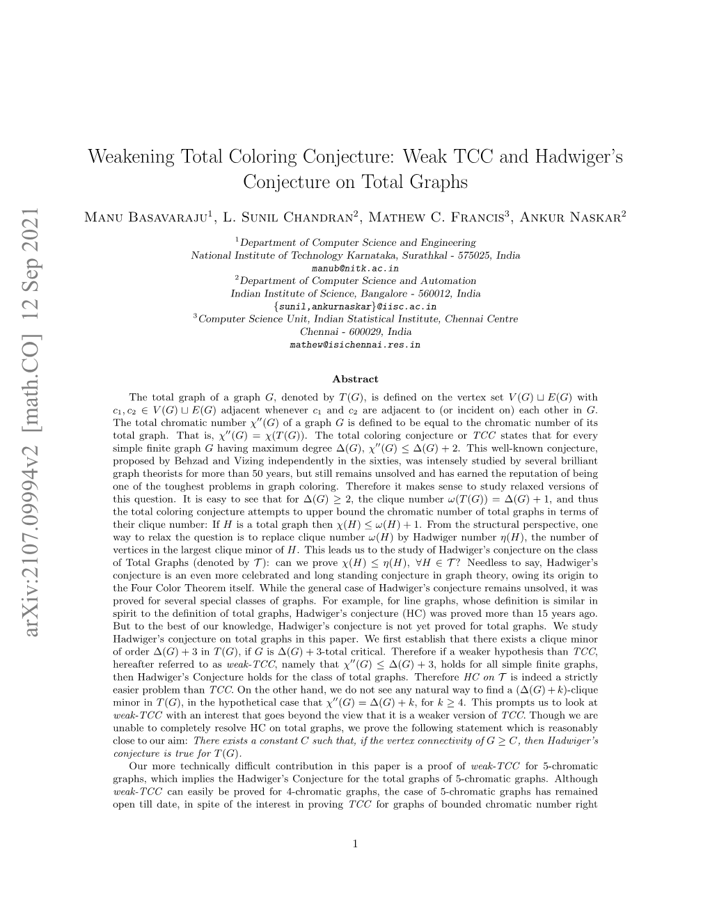 Hadwiger's Conjecture and Total Coloring