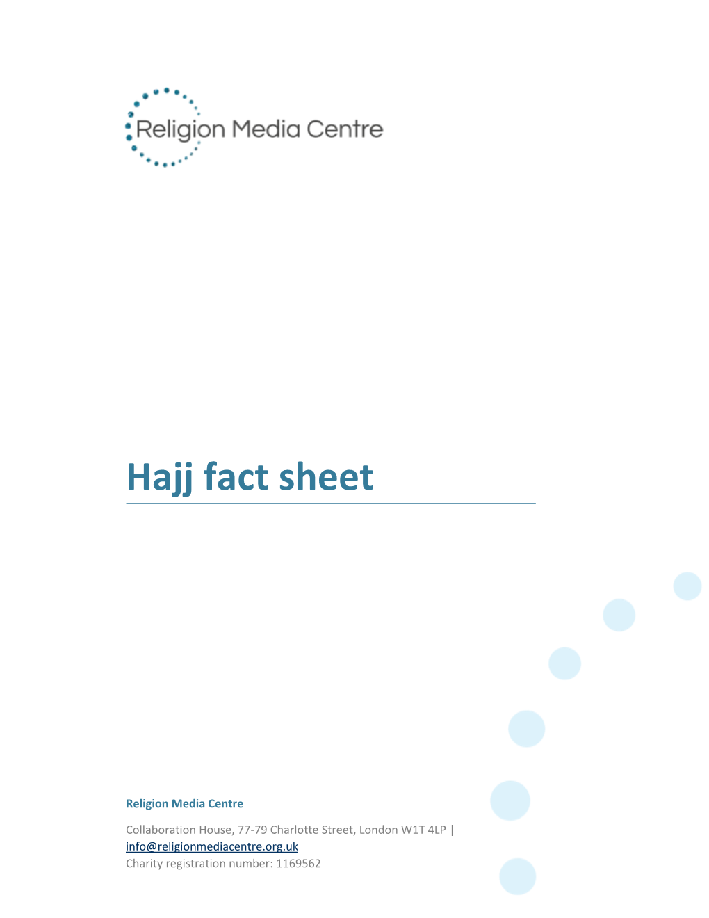 Hajj Fact Sheet