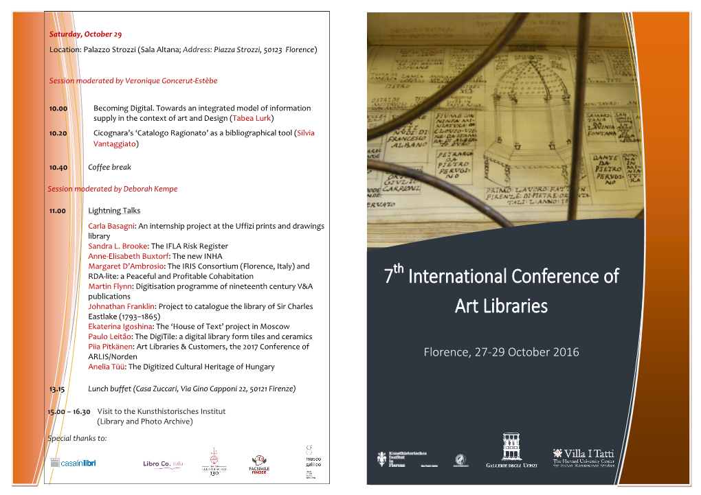 7 International Conference of Art Libraries