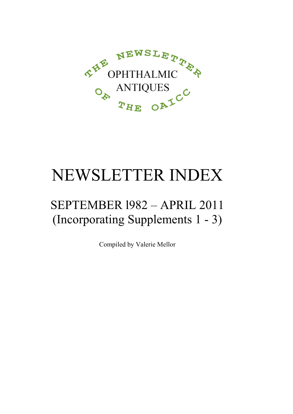 OAICC Index 1982