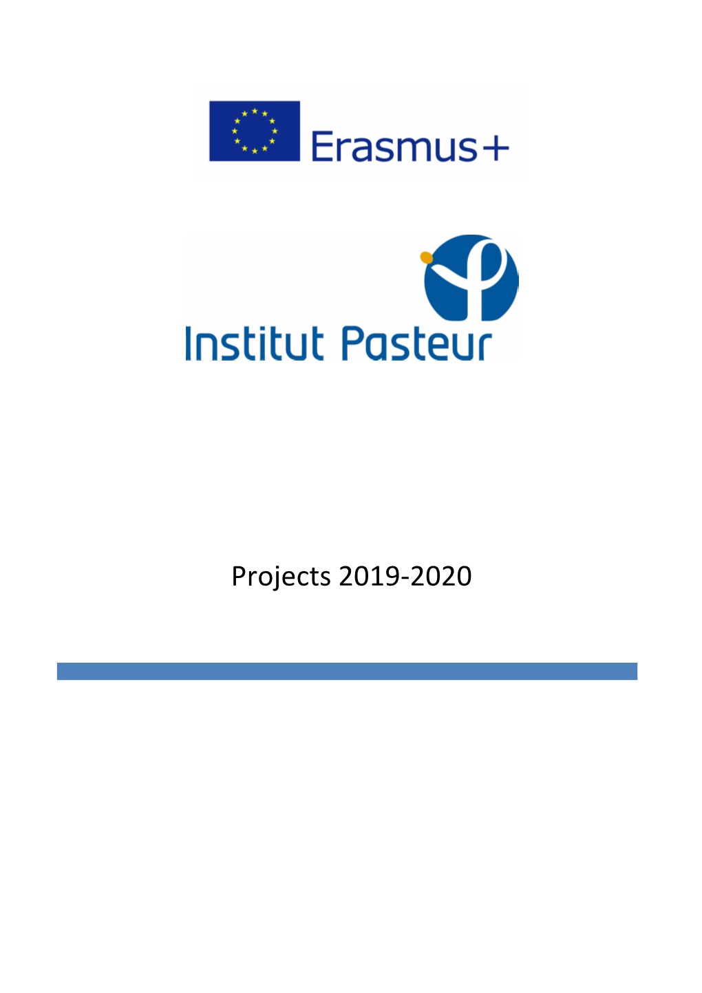 Pasteur Erasmus Projects 2019 2020