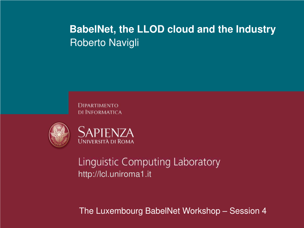 Babelnet on the Linguistic Linked Open Data Cloud