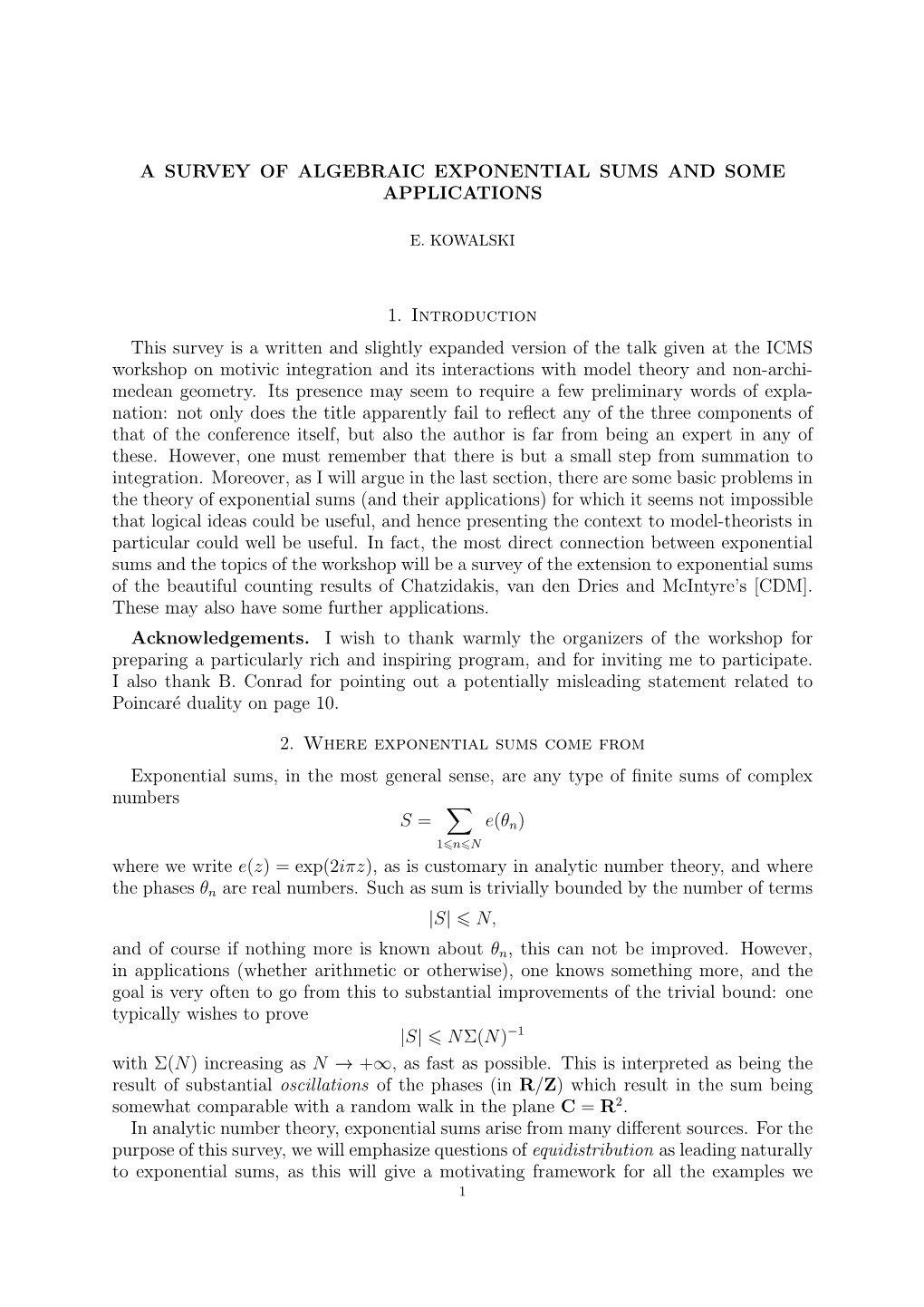 A Survey of Algebraic Exponential Sums and Some Applications