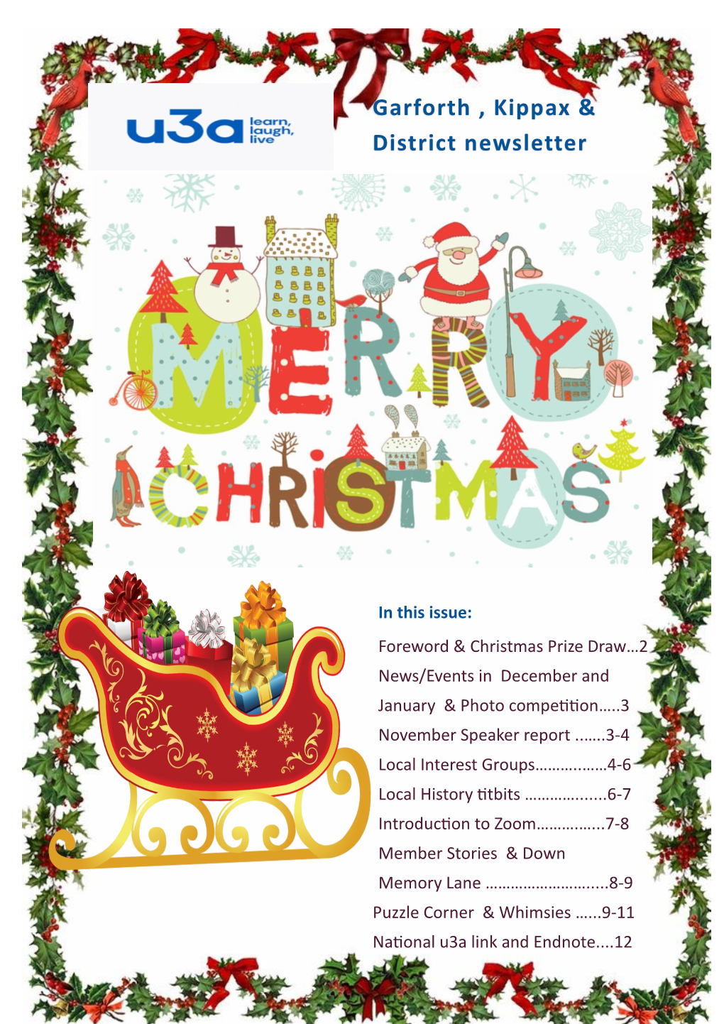 Garforth , Kippax & District Newsletter