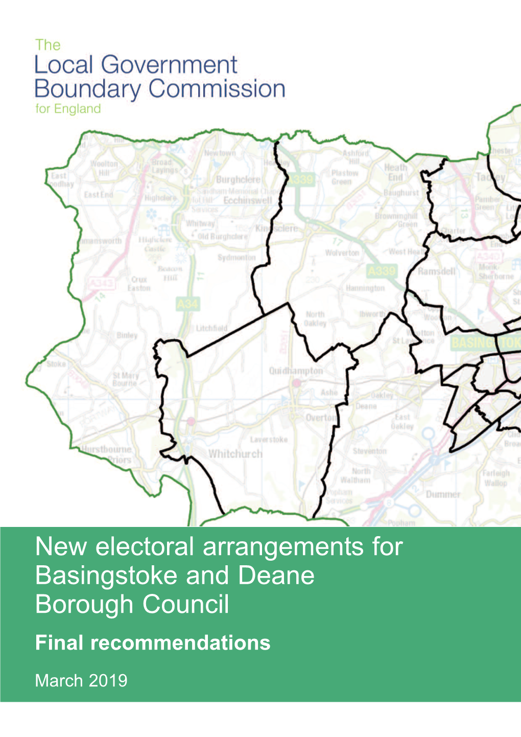 New Electoral Arrangements for Basingstoke and Deane Borough Council Final Recommendations March 2019 Translations and Other Formats