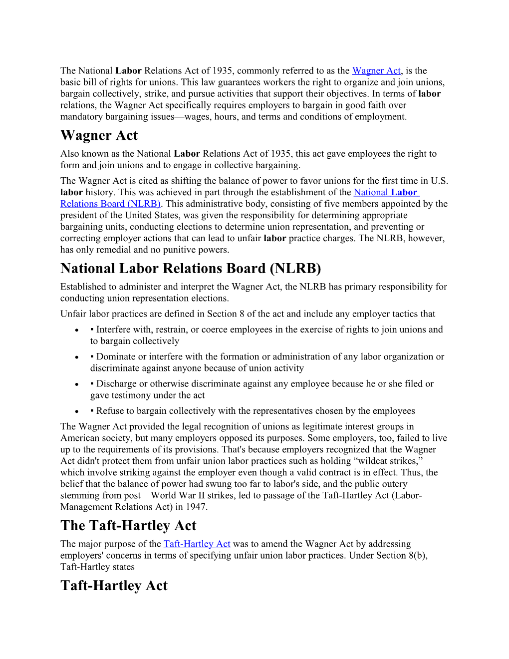 National Labor Relations Board (NLRB)