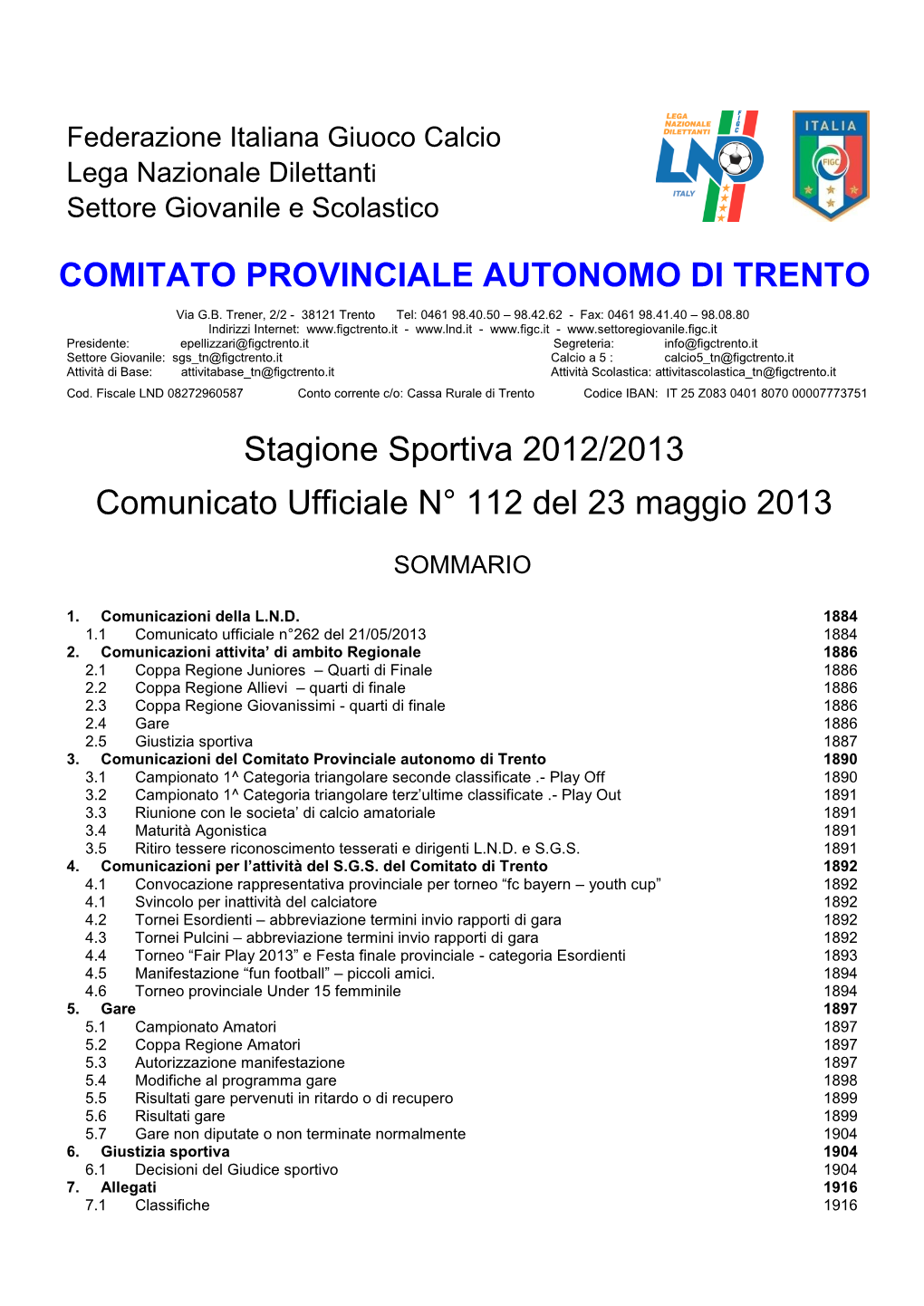 Comitato Provinciale Autonomo Di Trento