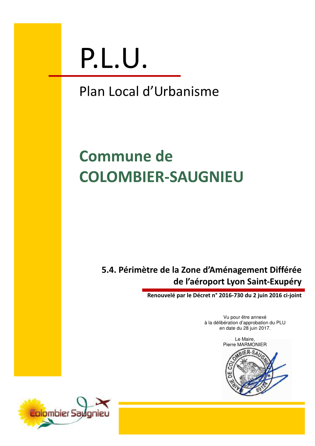 P.L.U. Plan Local D’Urbanisme