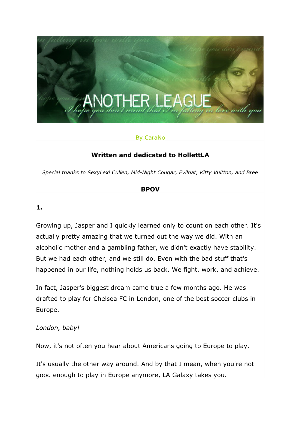PDF Another League