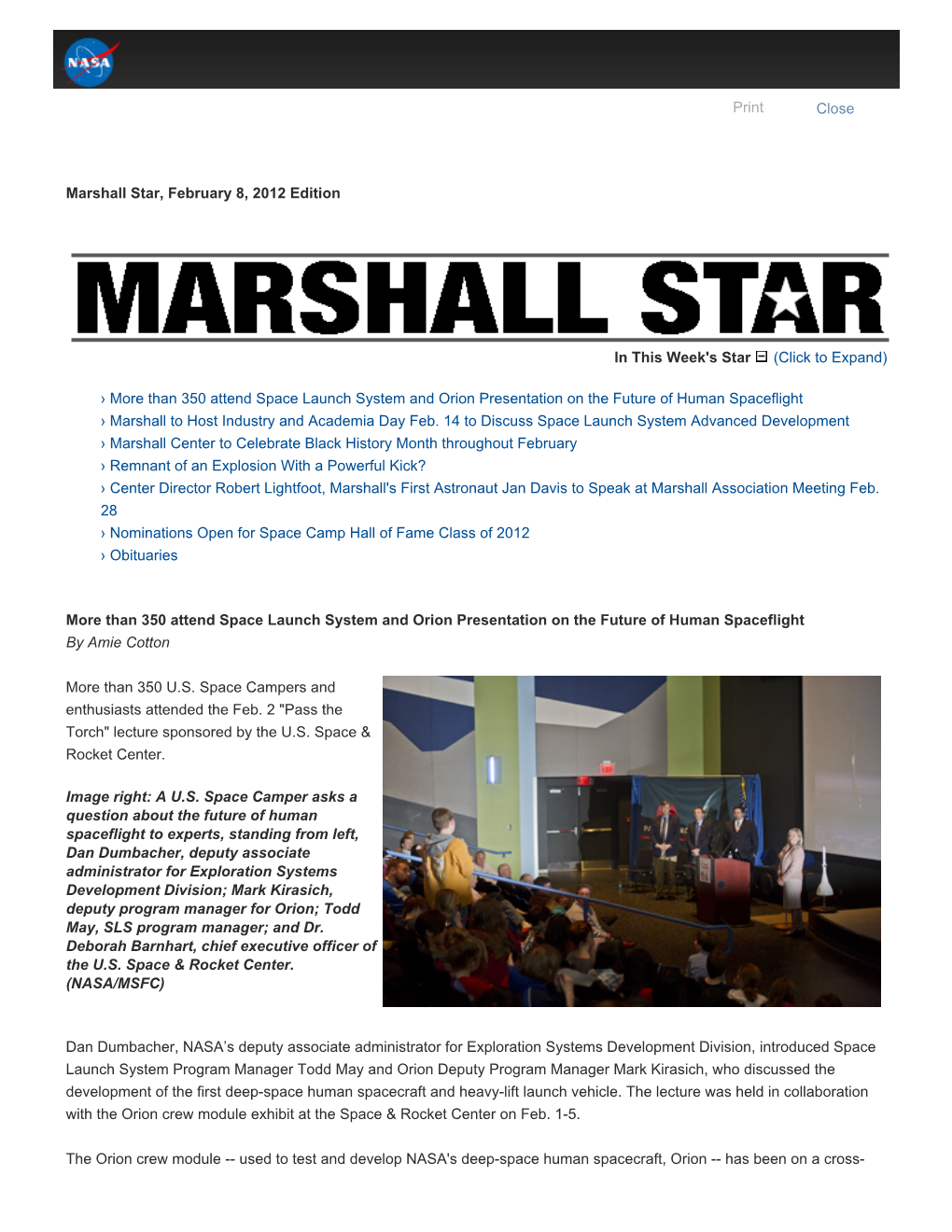 Marshall Star, February 8, 2012 Edition