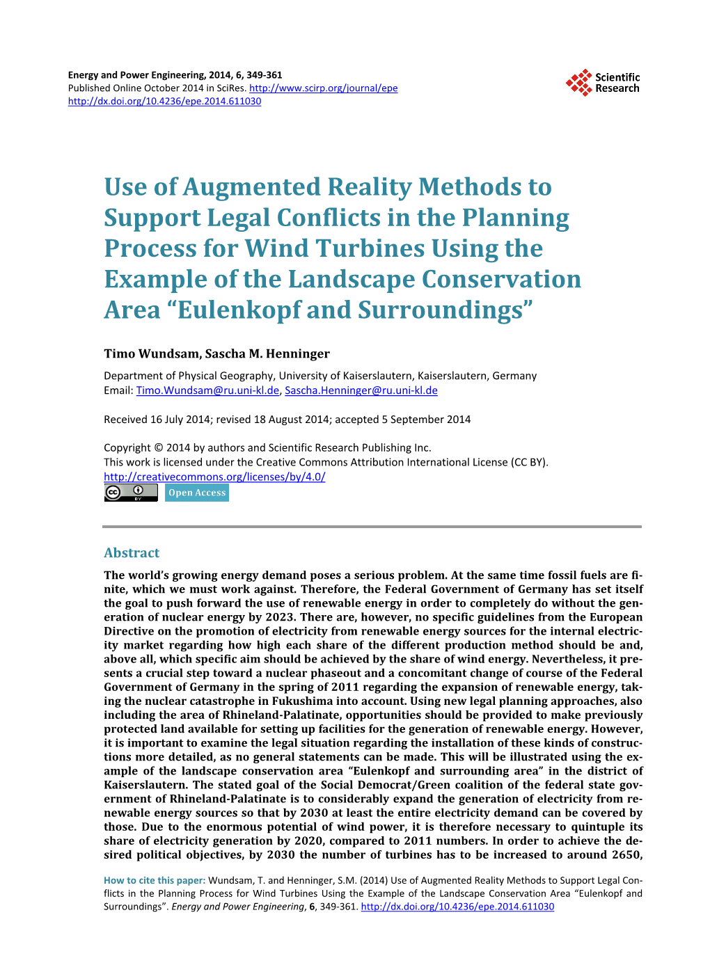Use of Augmented Reality Methods to Support Legal Conflicts in The