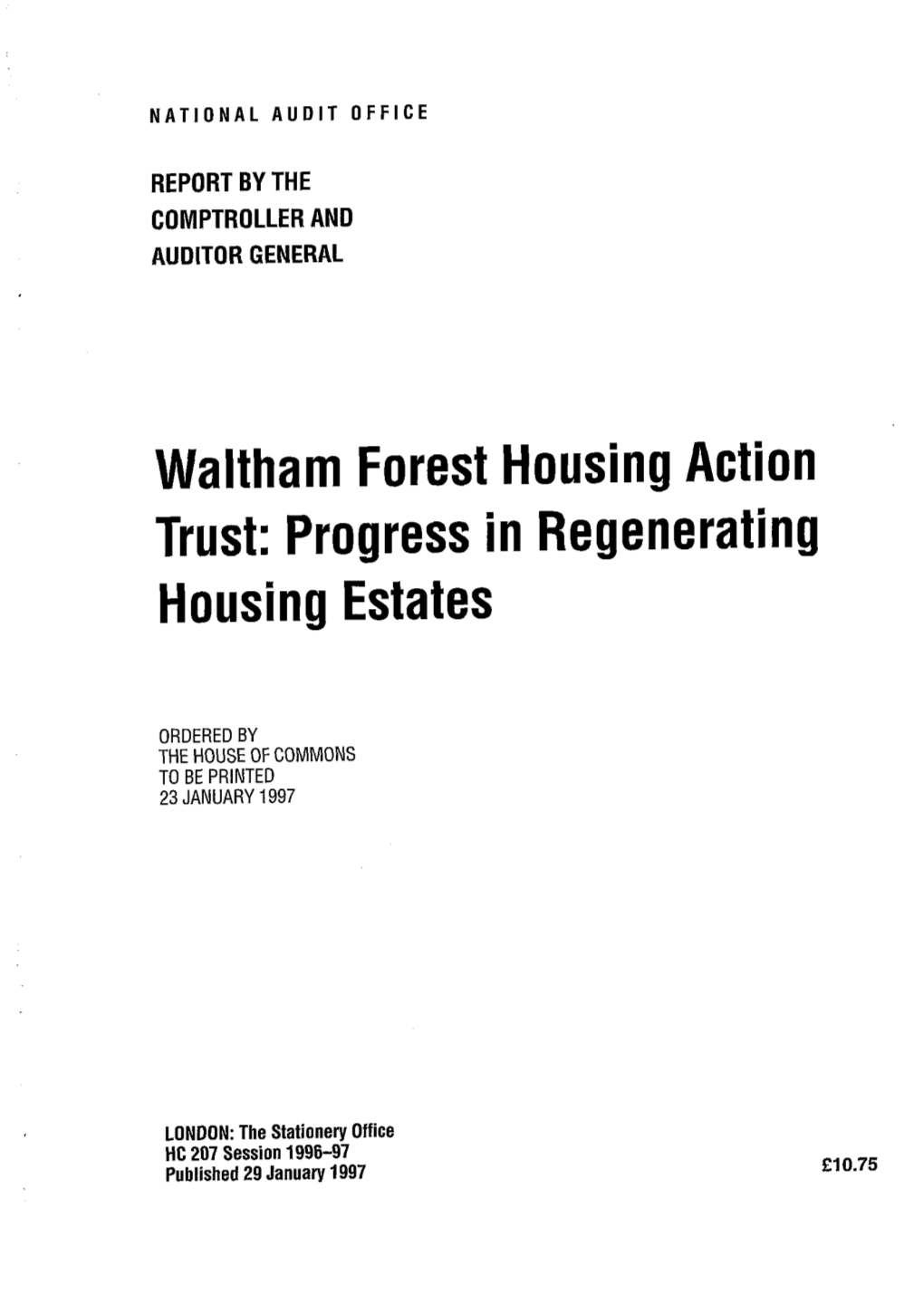 Waltham Forest Housing Action Trust 7