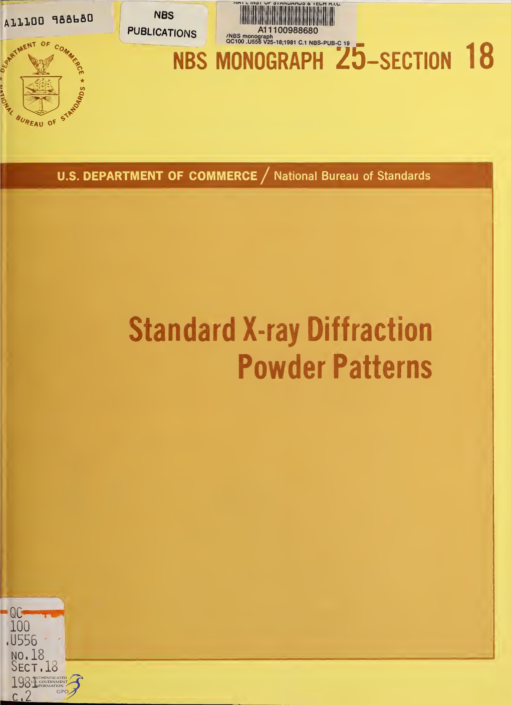 Standard X-Ray Diffraction Powder Patterns