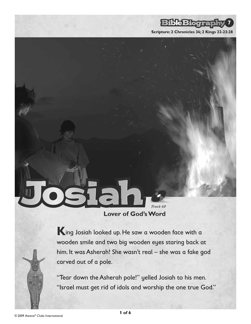 Josiah, Lover of God's Word