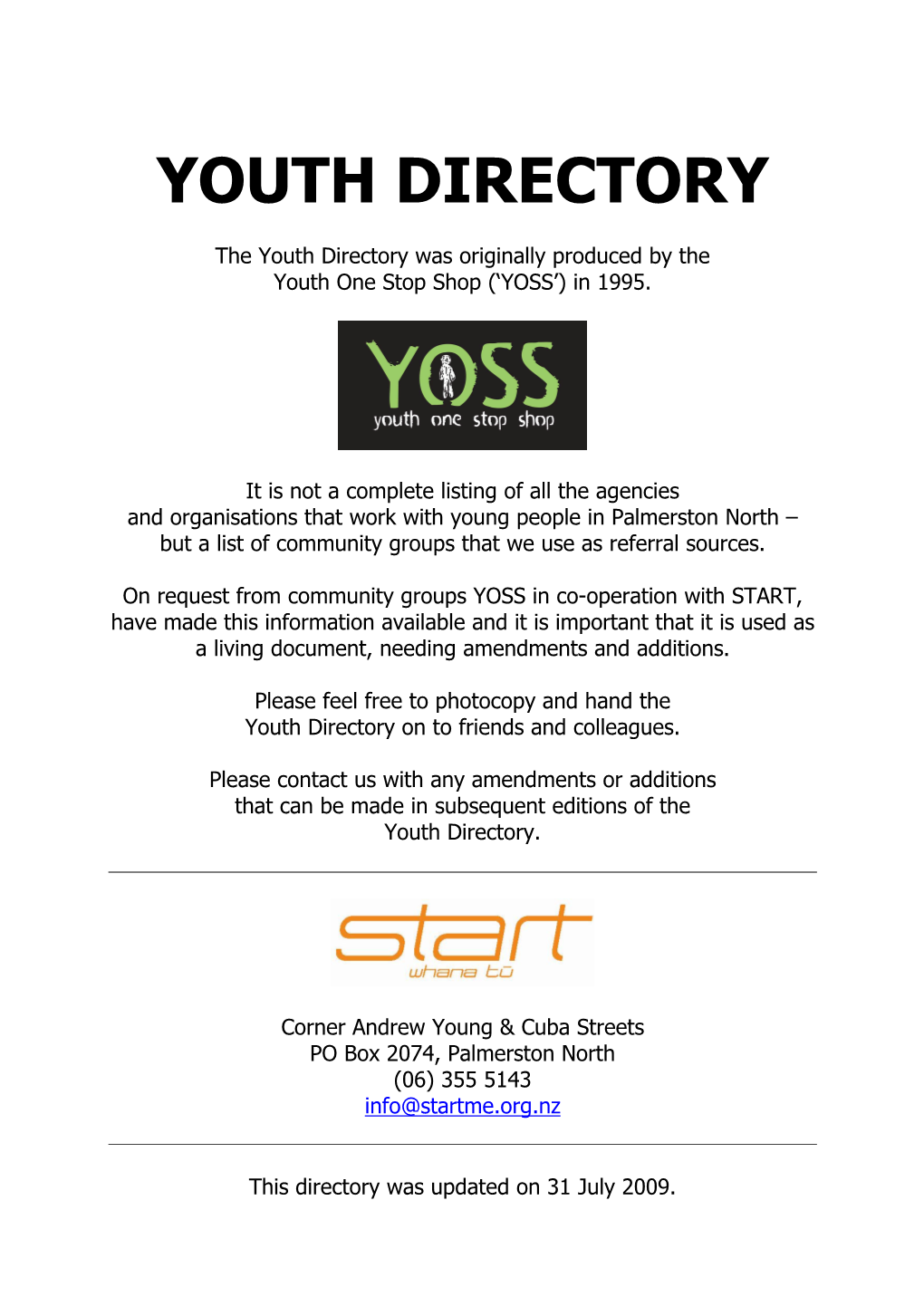 Youth Directory