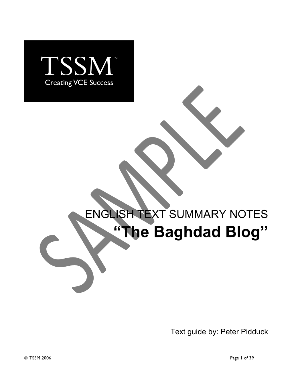 The Baghdad Blog”