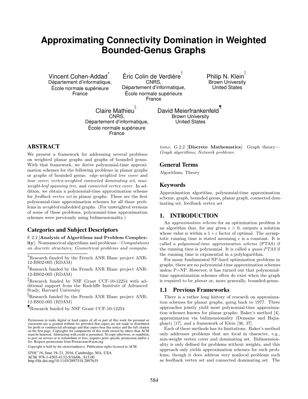 Approximating Connectivity Domination in Weighted Bounded-Genus Graphs