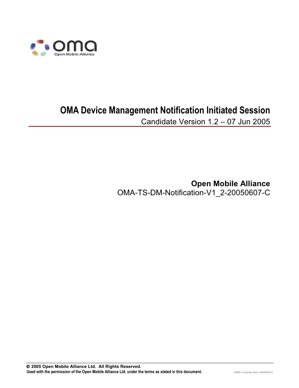 OMA Specification