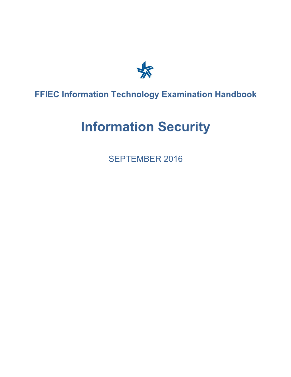 Examination Handbook: Information Security