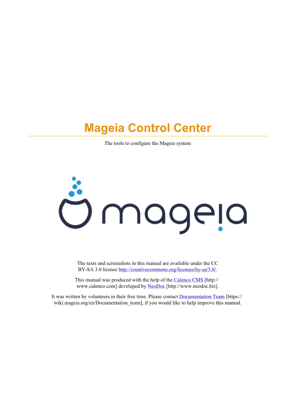 Mageia Control Center