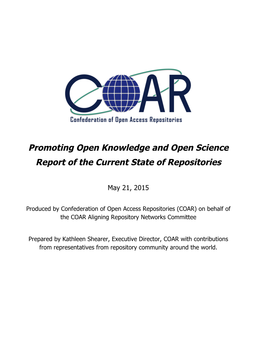 COAR State of Repositories May 2015-Final