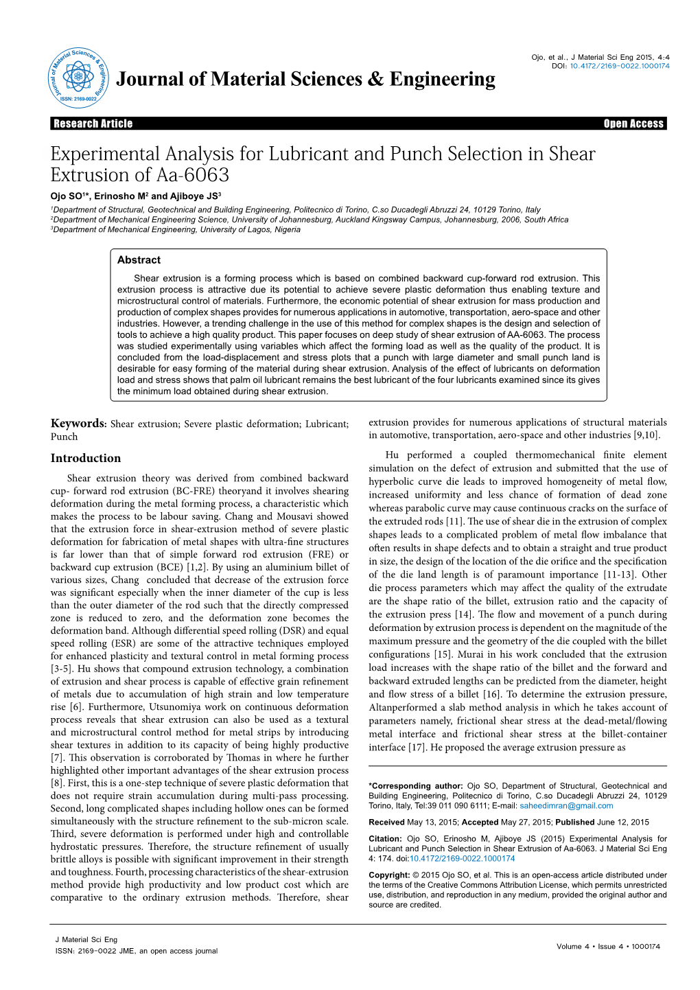 Experimental Analysis for Lubricant and Punch Selection in Shear