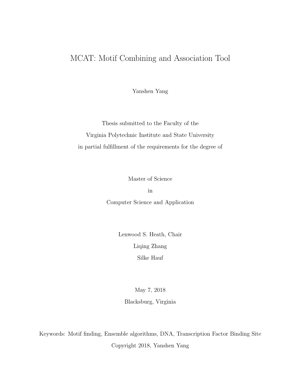 MCAT: Motif Combining and Association Tool