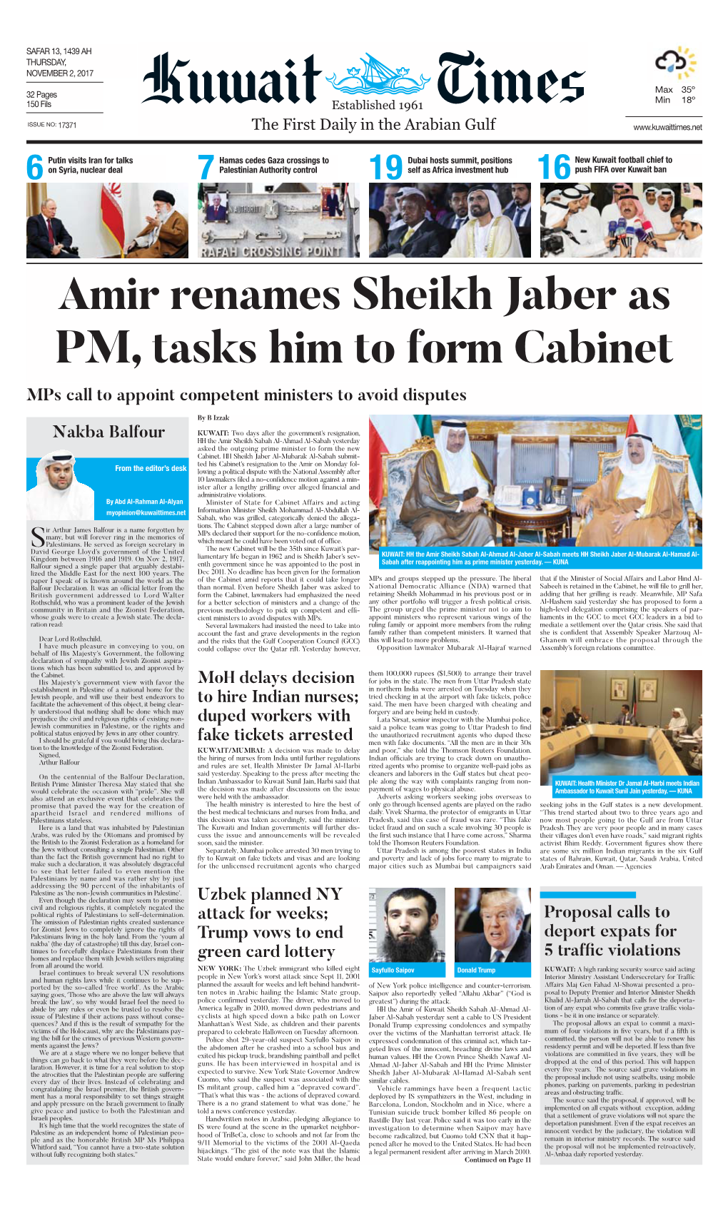 Kuwait Times 2-11-2017.Qxp Layout 1