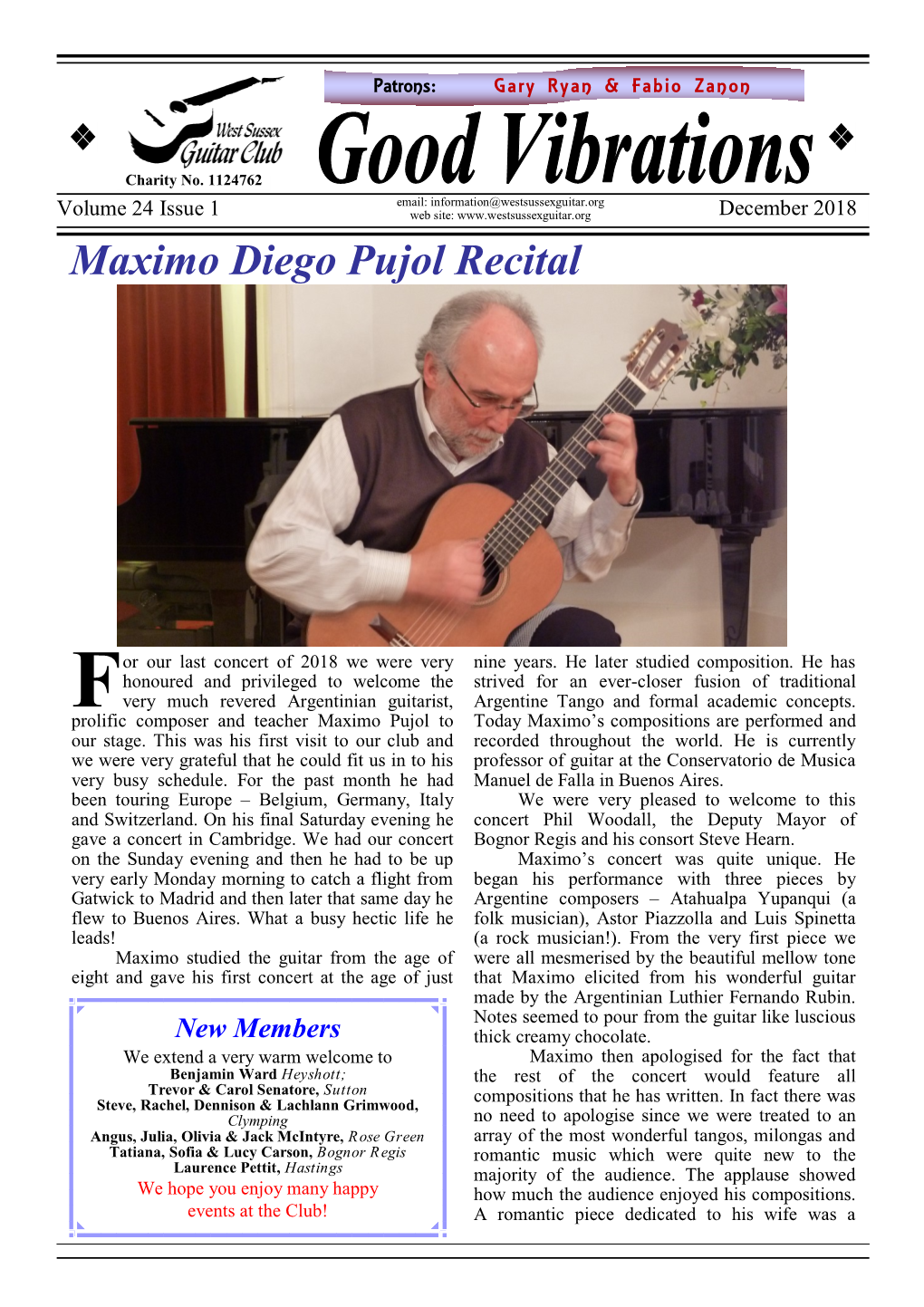 Maximo Diego Pujol Recital