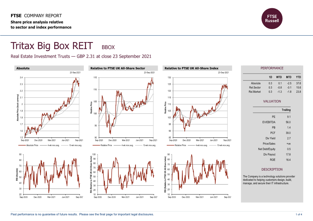 FTSE Factsheet