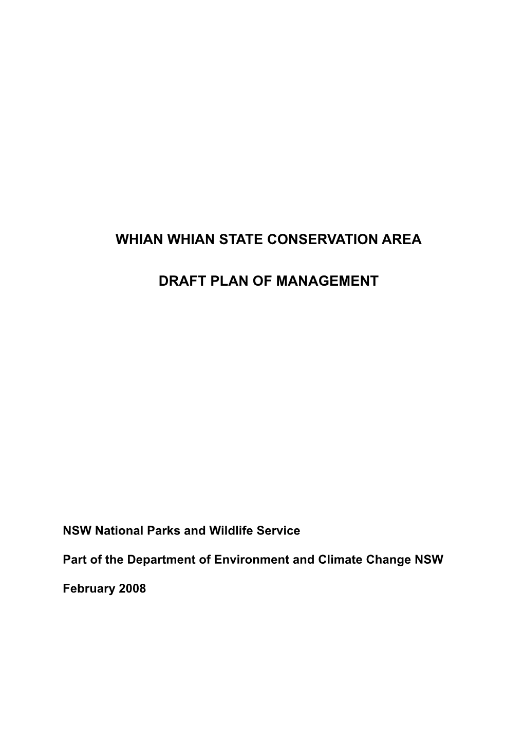 Whian Whian State Conservation Area Draft