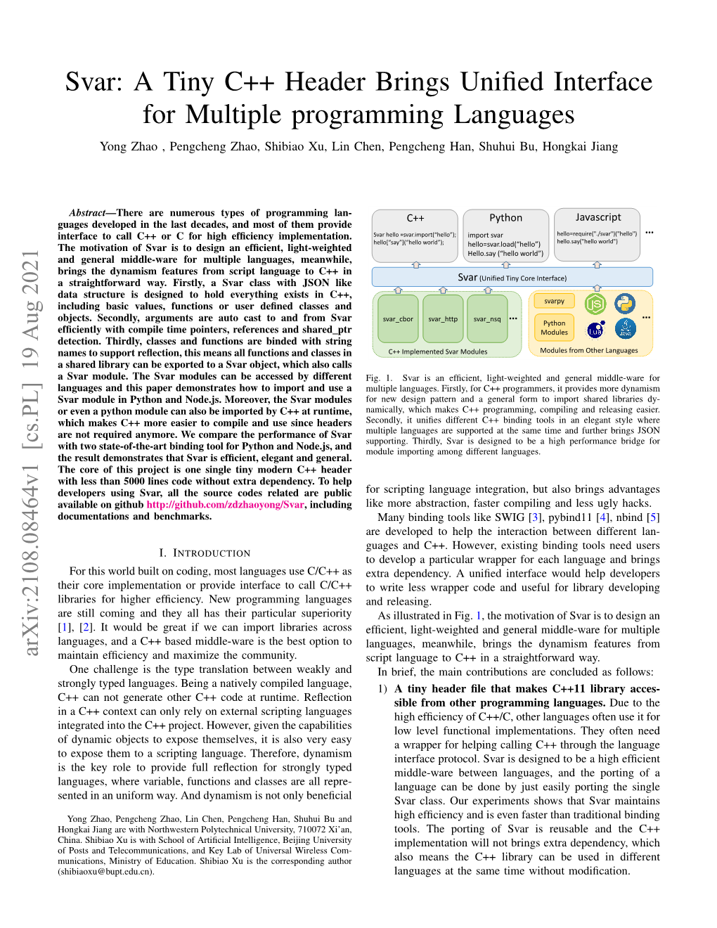 A Tiny C++ Header Brings Unified Interface for Multiple Programming