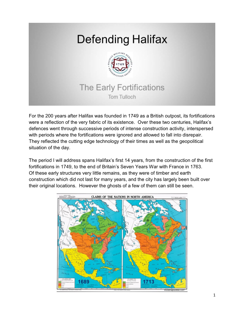 Defending Halifax