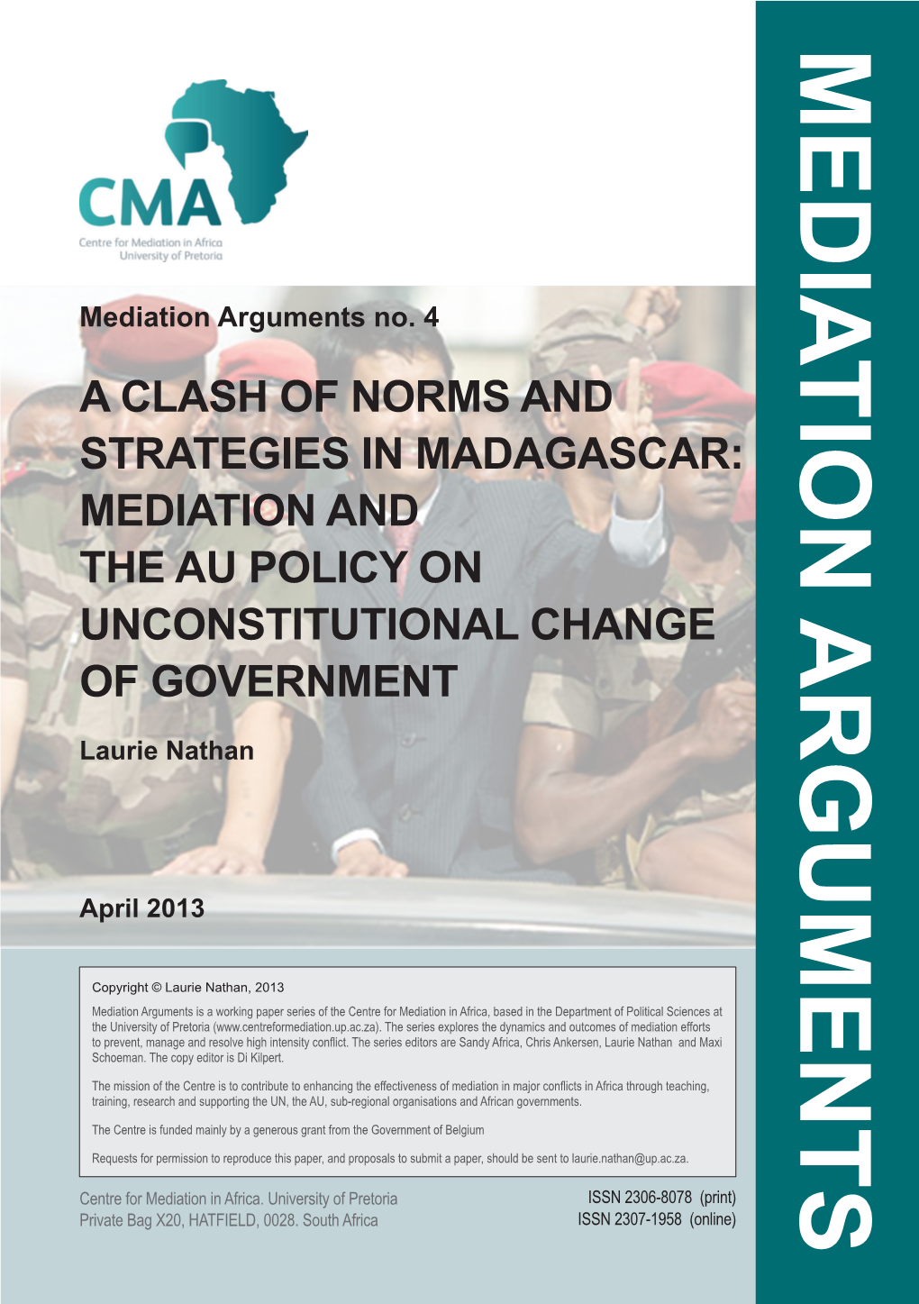 Mediation Arguments No. 4 Mediation and of NORMS CLASH a April 2013