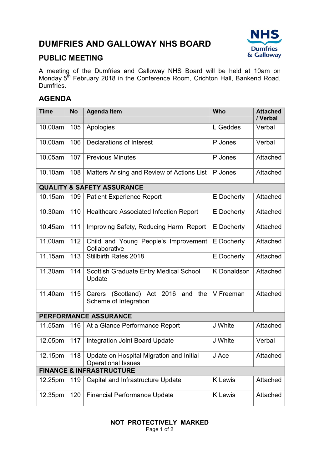 Dumfries and Galloway Nhs Board