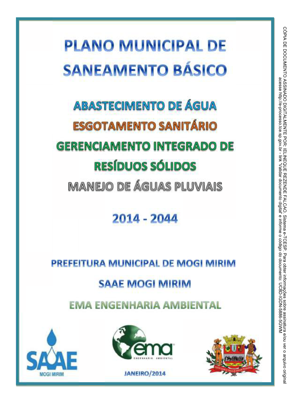 Plano Municipal De Saneamento Básico