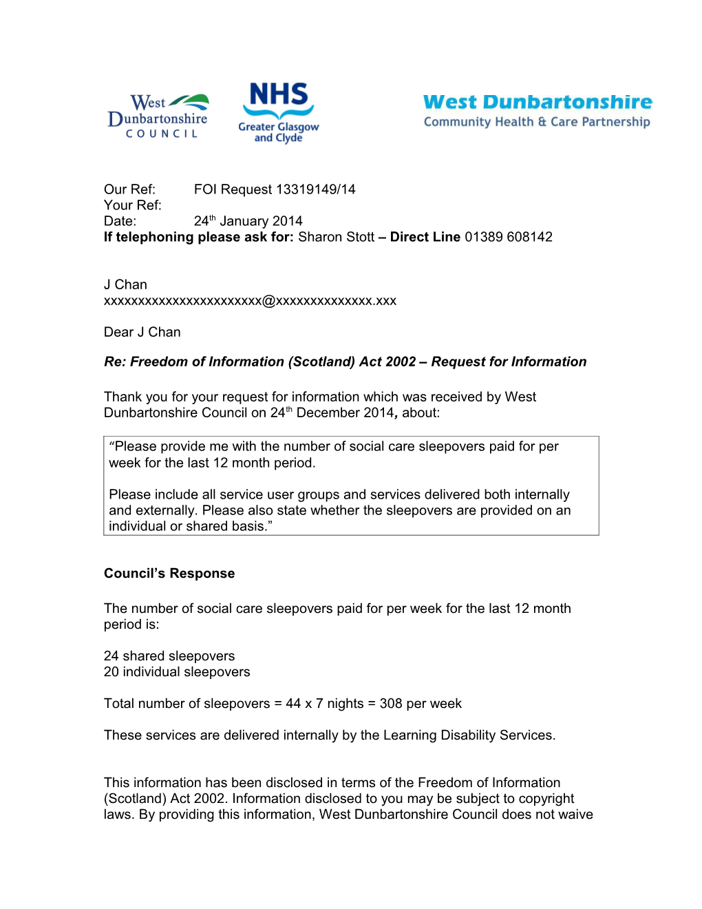 Contact Details of Foi