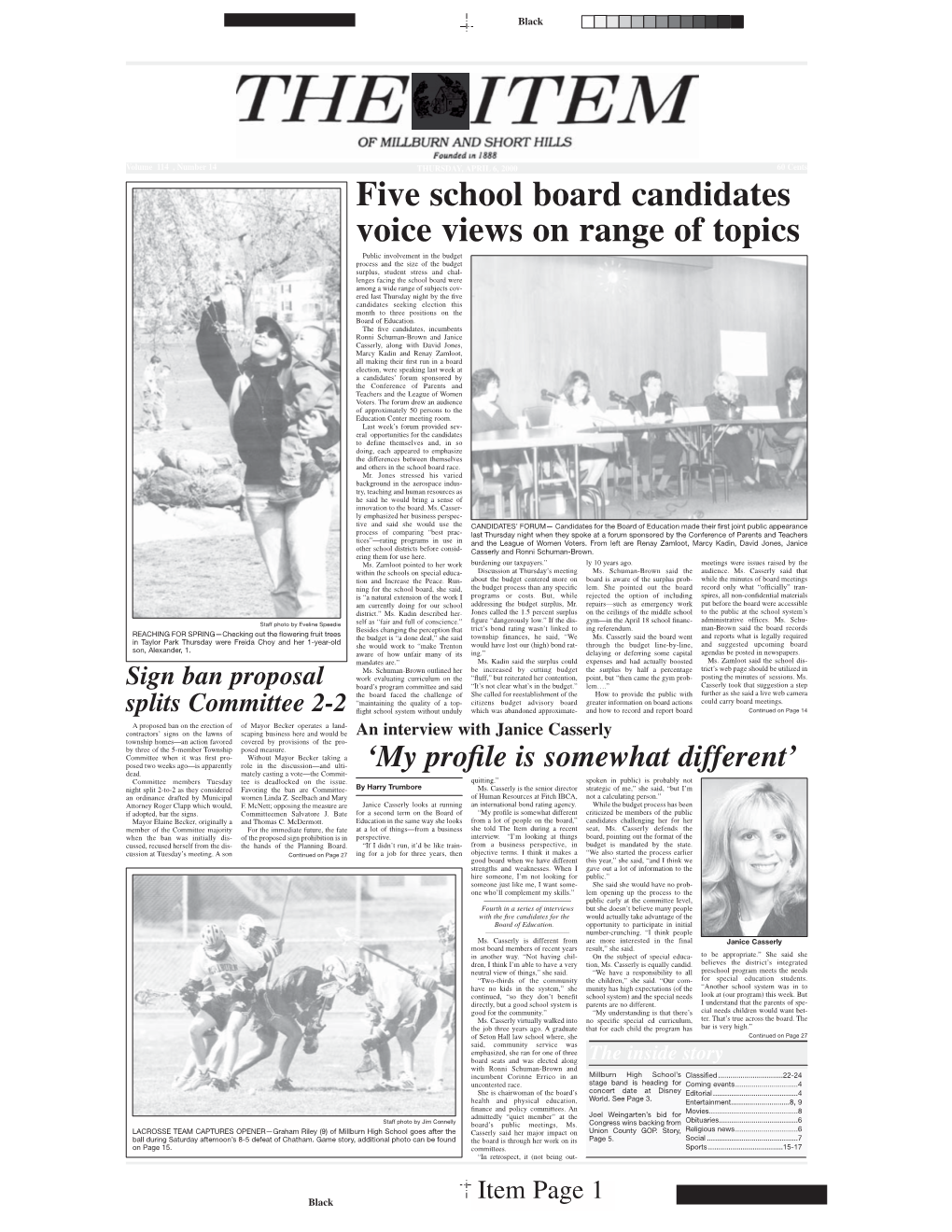 Five School Board Candidates Voice Views on Range of Topics