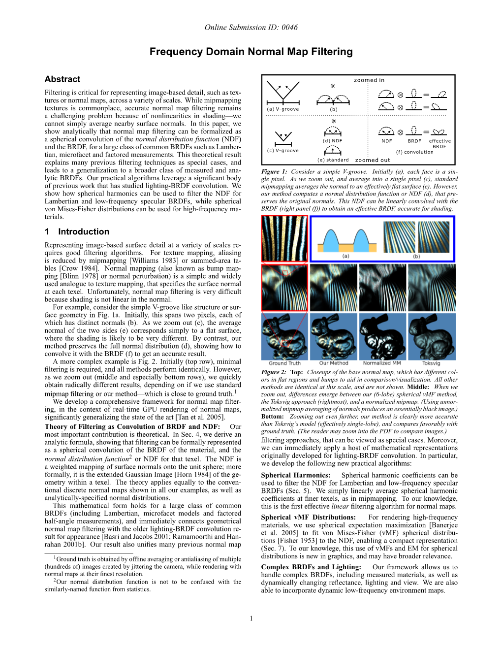 Frequency Domain Normal Map Filtering